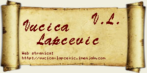 Vučica Lapčević vizit kartica